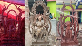 सरस्वती माता का प्रतिमा डिजाइन और मिट्टी का | how to create a statue of Saraswati Mata ||