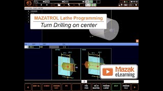 MAZATROL Programming Briefs: Turning Drilling Process