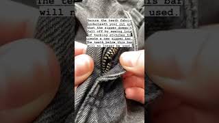 How to fix a broken zipper #shorts