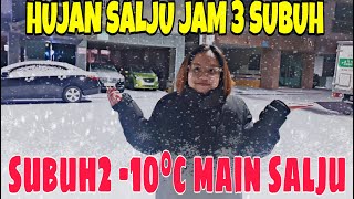 HUJAN SALJU DI KOREA SELATAN JAM 3 PAGI - PART 1