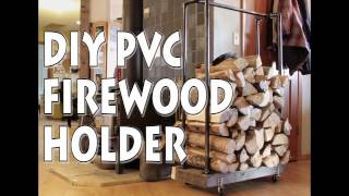 Industrial Chic Firewood Holder with PVC