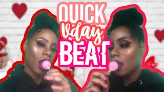 Quick Valentines Day Makeup Look| Red and Pink Glitter Eye Look| With Bloopers and BTS| MakeupShae