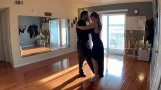 Online Argentine Tango class with Michael & Nella - Amague with sacadas and sandwich