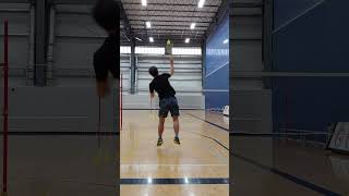 How to practice your smash by yourself #badminton