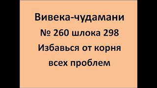 ВивекаЧудамани курс Свамини Видьянанды Сарасвати 260 шлока 298 Избавься от корня проблем