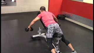 30º Incline Dumbbell Reverse Fly - Pronated Grip