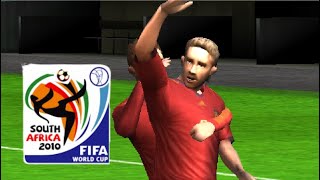 FIFA World Cup 2010 (PSP) Gameplay.  Spain vs Netherlands (Holland)