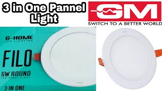 Best 4 Ceiling LED Light Panels in 2020 - Review & Unboxing GM Panel light 3 in One Pannel Light