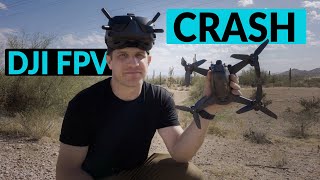 DJI FPV Drone CRASH in the DESERT Mountains