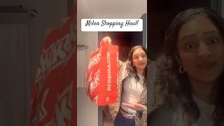 Italy fashion Shopping Haul🤩 #milanfashion  #italy