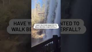 Have you ever wanted to walk behind a waterfall?