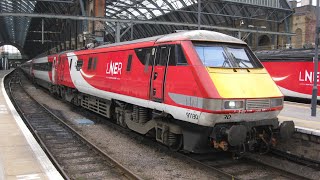 LNER class 91, 91130 departing Kings Cross - 23/10/19