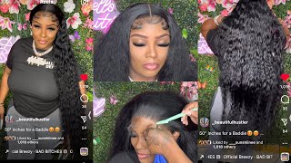 50 INCHES BUST DOWN🔥🔥😍| Deep Wave Hd Lace wig | Thebhslay 🔥