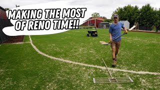 Simple steps to try and get my lawn PERFECT!! // Lawn renovation recovery levelling