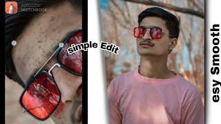 Face smooth Editing secret 🤫 trick🔥 || Autodesk sketchbook smooth skin + white face editing ||