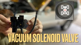 Flashing 4WD light fix - Vacuum solenoid valve replacement- Montero Pajero