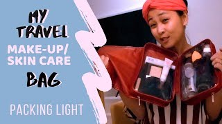 What's In My Make-Up/ Skin Care Travel Bag/Packing light with beauty products