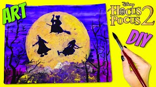 Disney Hocus Pocus 2 DIY ART: Winifred, Mary and Sarah Sanderson