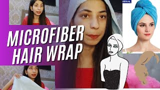 Microfiber hair wrap review|| Bathroom essentials 🤌🏼