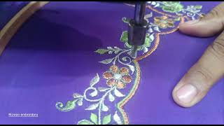 Latest lehenga frock embroidery design || simple for embroidery || work design