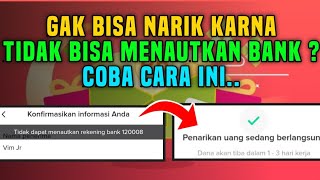 CARA MENGATASI GAGAL MENAUTKAN REKENING | CARA AGAR TIDAK GAGAL WD TIKTOK | APLIKASI PENGHASIL UANG