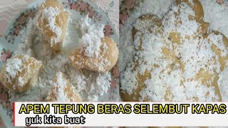 resep kue apem gula putih | white sugar cake recipe