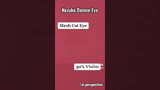 🌸See the difference with our Nezuko Demon contact lenses 🌸|| Vision Test & Showcase 👀