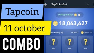 11 october  Tapcoin combo | today tapcoin combo cards | Tapcoin  11 oct combo