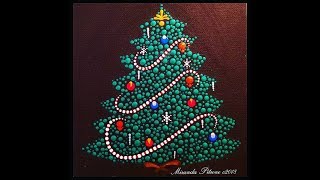 Miranda Pitrone Dot Art Christmas Tree ~Christmas Dot Along Maria Clark~ Candy Bacon Recipe too