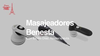 Masajeadores Benesta con Emilio Díaz, fisioterapeuta.