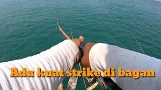 AWAL YG BAIK / BELUM SELESAI RANGKAI PANCING SUDAH STRIKE IKAN BESAR