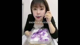 ICE QUEEN EATING FLAVOURED CRUNCHY ICE ONLY BITES #icebites #iceeating