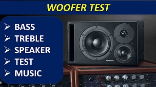 speaker test, bass and trebble test