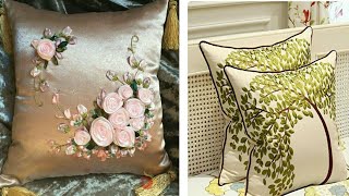 Latest Designer Hand Embroidered Pillowcase | Hand Embroidered Cushion ideas