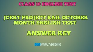 Class 10 ENGLISH Important MCQ ll October month JCERT PROJECT RAIL Test imp MCQ with explanation ll