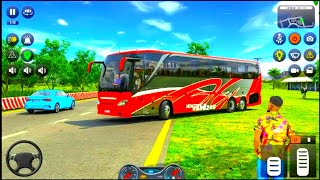 Offroad Coach Bus Driving Simulator 3D - Real Uphill Bus Drive 2024 - Android GamePlay