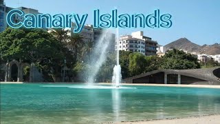 Canary islands and its beauty with ambience relaxing music for sleeping, studying /background noise