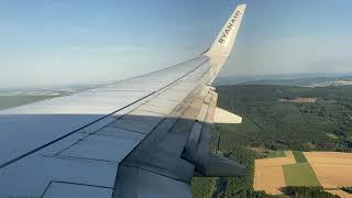 Ryanair(Malta Air) Boeing 737 Beautiful landing into Frankfurt-Hahn