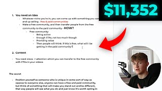 How To Make Over $11,352 With Your FREE Community In 2024 As A Content Creator