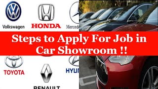 How To Apply For Car Showroom Job | Car Showroom Me Interview Kaise De Skte Hai