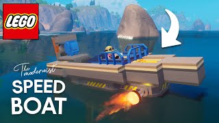 How to Build a Speed Boat in LEGO Fortnite!