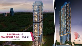 3D Architectural Animation Of The Commercial Highrise Apartment- Starlit At Koregaon Park, Pune