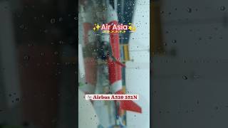 barish k aane se ⛈️💦 air asia in rain.#aviation #music #shorts