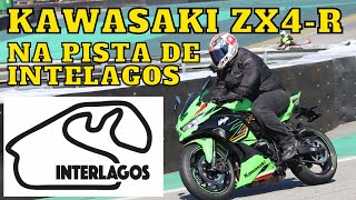 Aceleramos a Kawasaki Ninja ZX4-R em um super teste ride na pista de Interlagos