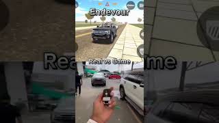 Real vs Game Fortuner raival Endevour come back Indian Car simulator 3d #ashortaday #shorts#fortuner