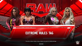 WWE 2K24 Lita & Rhea Ripley Vs Liv Morgan & Trish Stratus | RAW | Universe Mode