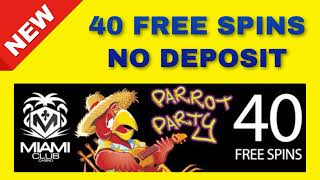 New No Deposit Bonus - 40 Free Spins On Parrot Party Slot Game