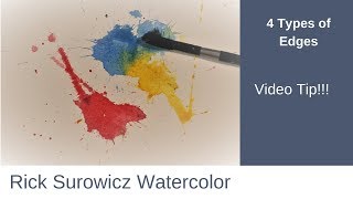 Watercolor Tutorial, "4 Types of Edges"