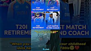 Happy Retirement Legends🥺💔 #t20worldcup2024 #viratkohli #rohitsharma @KeshabCricket