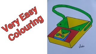 Bag 🛍️ Easy Coloring | How To Paint A Bag | Very Easy Coloring #like #comment #bag #subscribe |